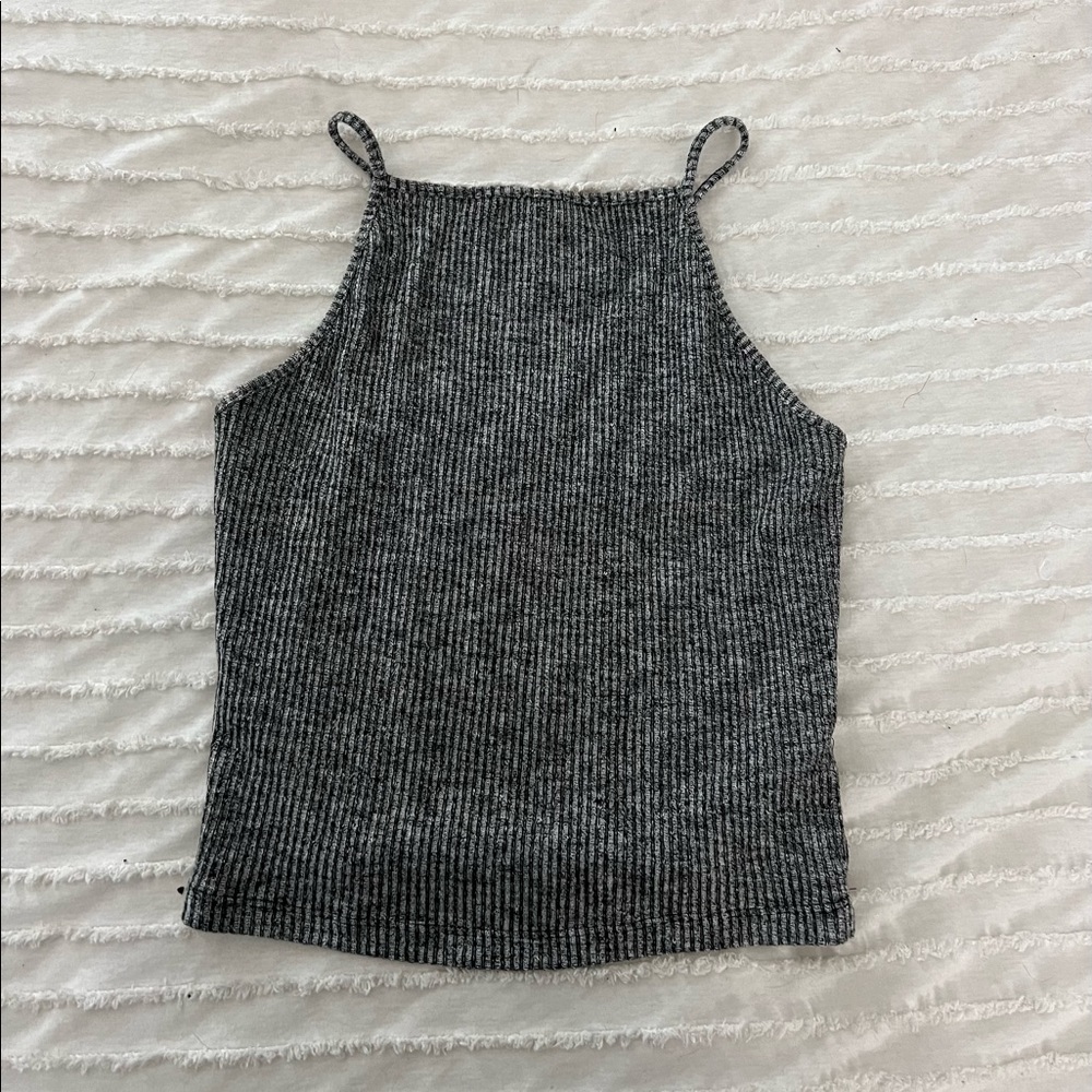 Garage gray crop top